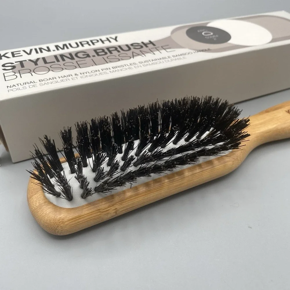 Kevin Murphy Styling Brush Boar and Nylon Bristles Bamboo Medium Lightweight NIB